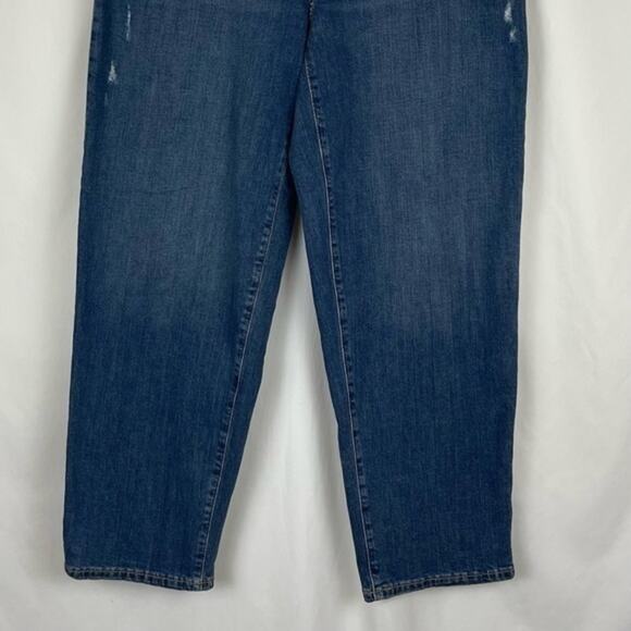 Banana Republic Factory Distressed Straight Leg  Mom High Rise Jeans Size 30 - Picture 3 of 11